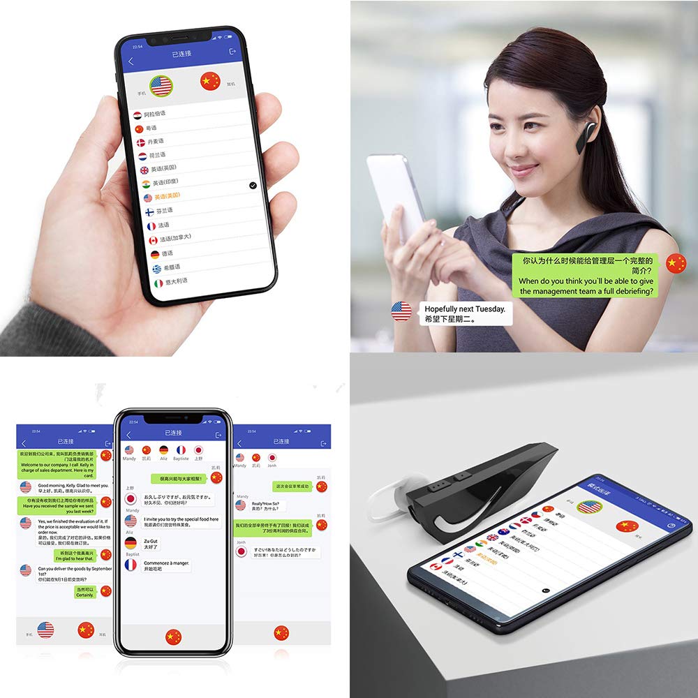 Smart wireless translation earphone BLuetooth 5.0