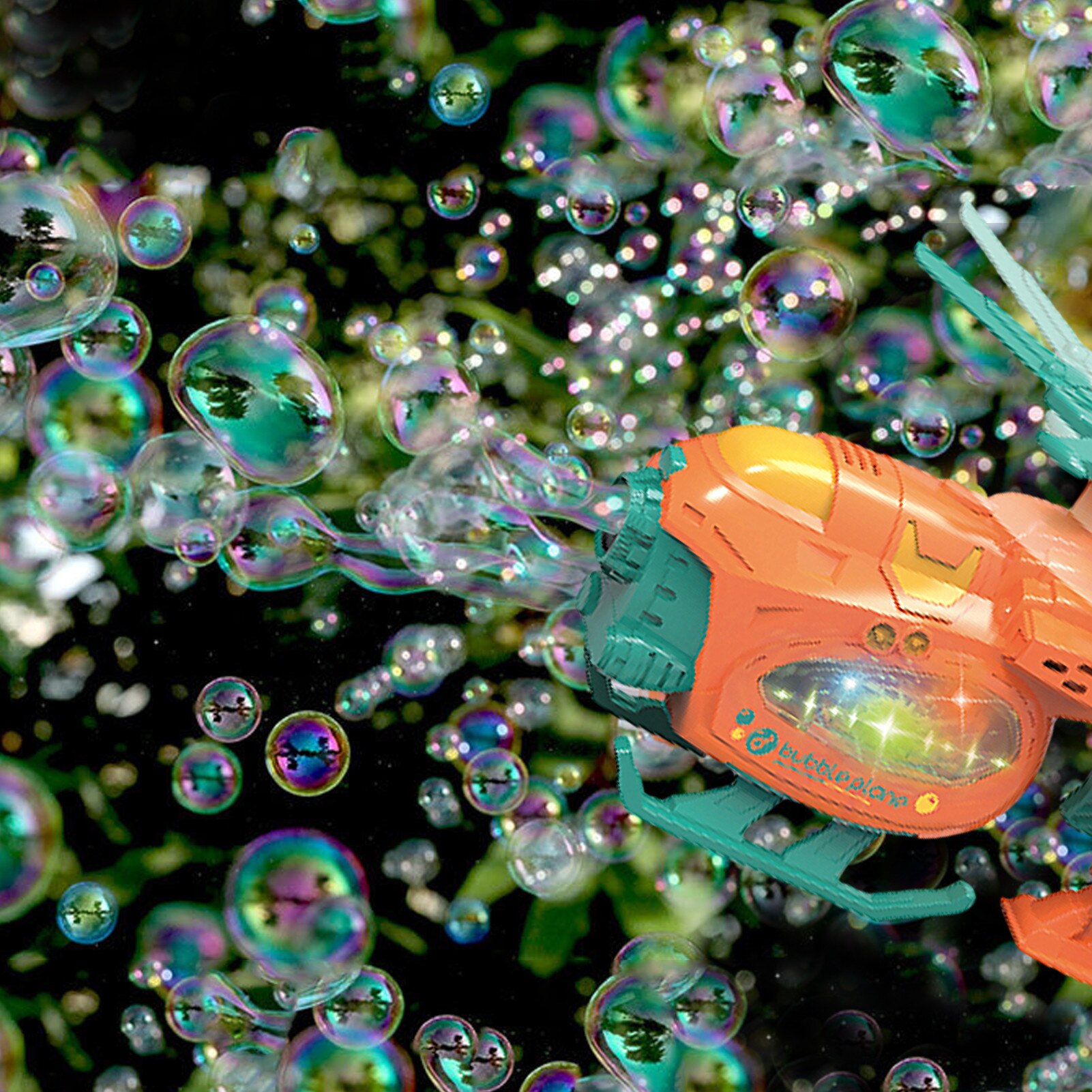 Outdoor Leuke Bubble Machine Beweegbare Bubbles Helicopter Kinderen Speelgoed Met Muziek Light Grote Voor Kinderen Meisjes Jongens