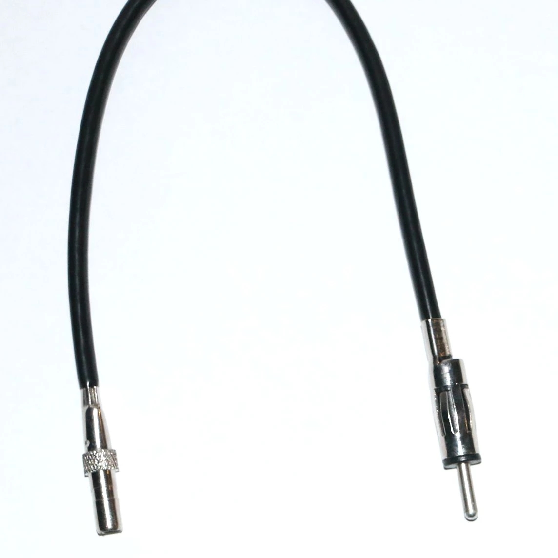 Dual Fakra to Din FM AM Car Radio Antenna Adapter - Splitter Stereo Converter Signal Booster Amplifier: Silver