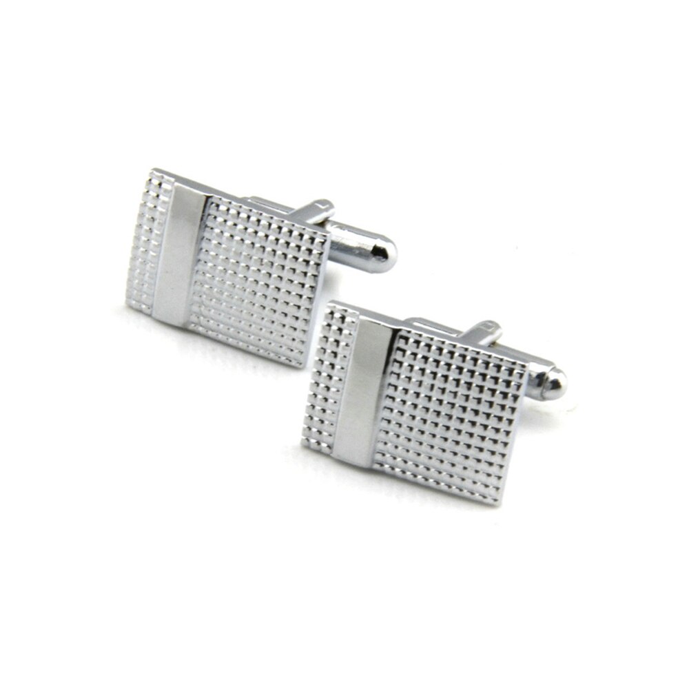 Herren Schmuck Manschettenknöpfe Formale Gold Silber Business Manschette Links Hochzeit Party: A81-Silver