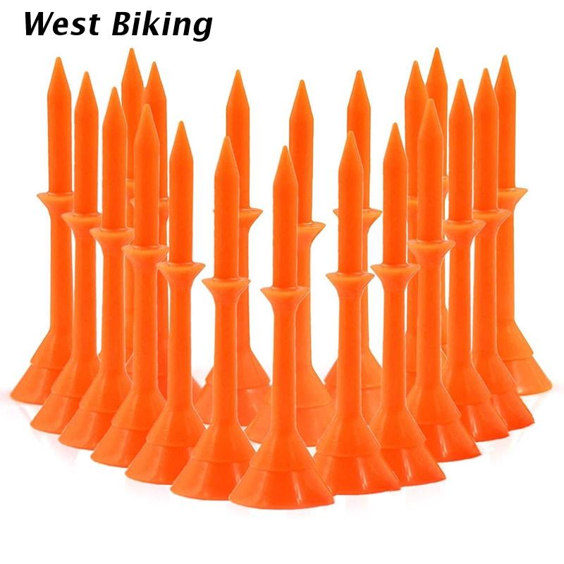 Camisetas de Golf de plástico de Copa grande, accesorio irrompible de 83mm, mejora de 50 piezas, 3 1/4 pulgadas, Reduce la fricción, para práctica de Golf: orange