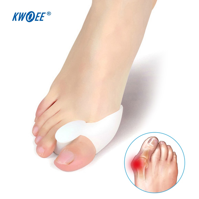 2 stück Silikon Zehen Rehabilitation Werkzeug Hallux Valgus Hosenträger Kieselsäure Gel groß Zehe Korrektor Fuß Ballen Pflege Zehe Separator
