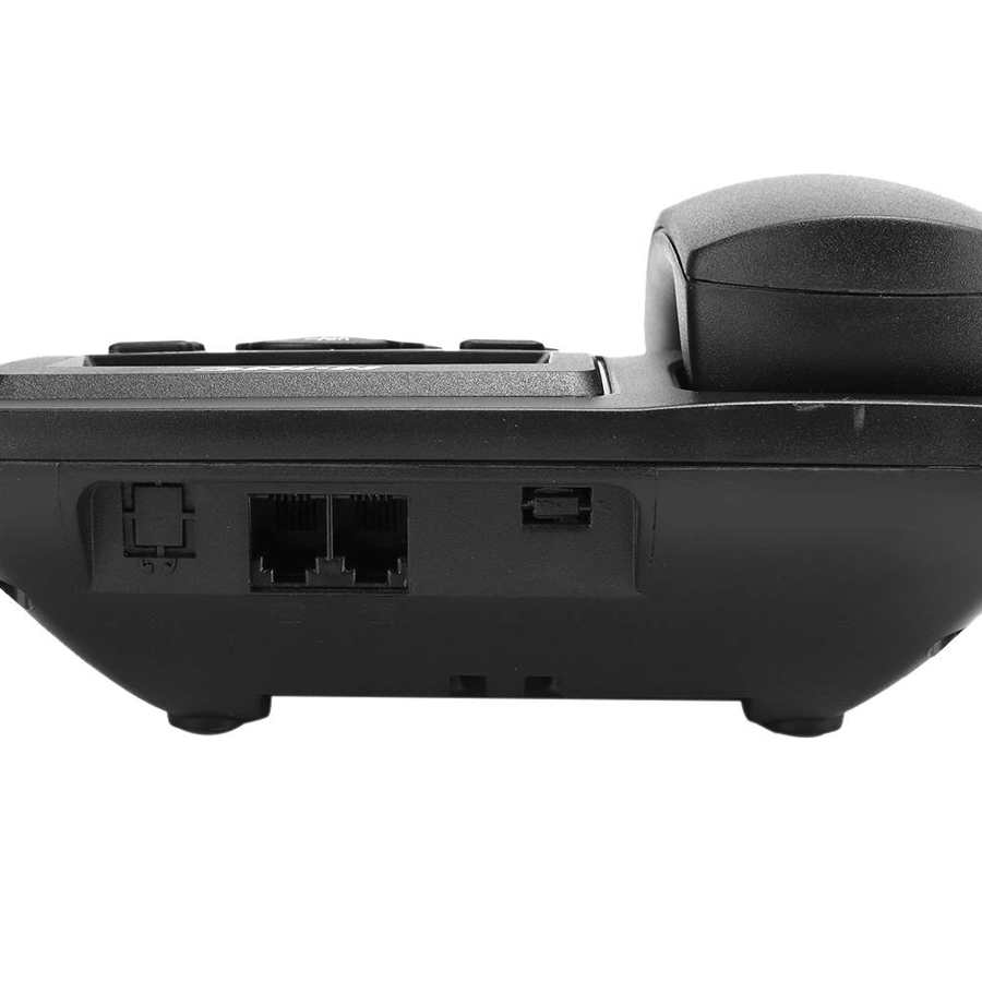 English Office Home Corded Telephone DTMF\FSK dual system hands-free volume phone with LCD Screen Display Black Telephones