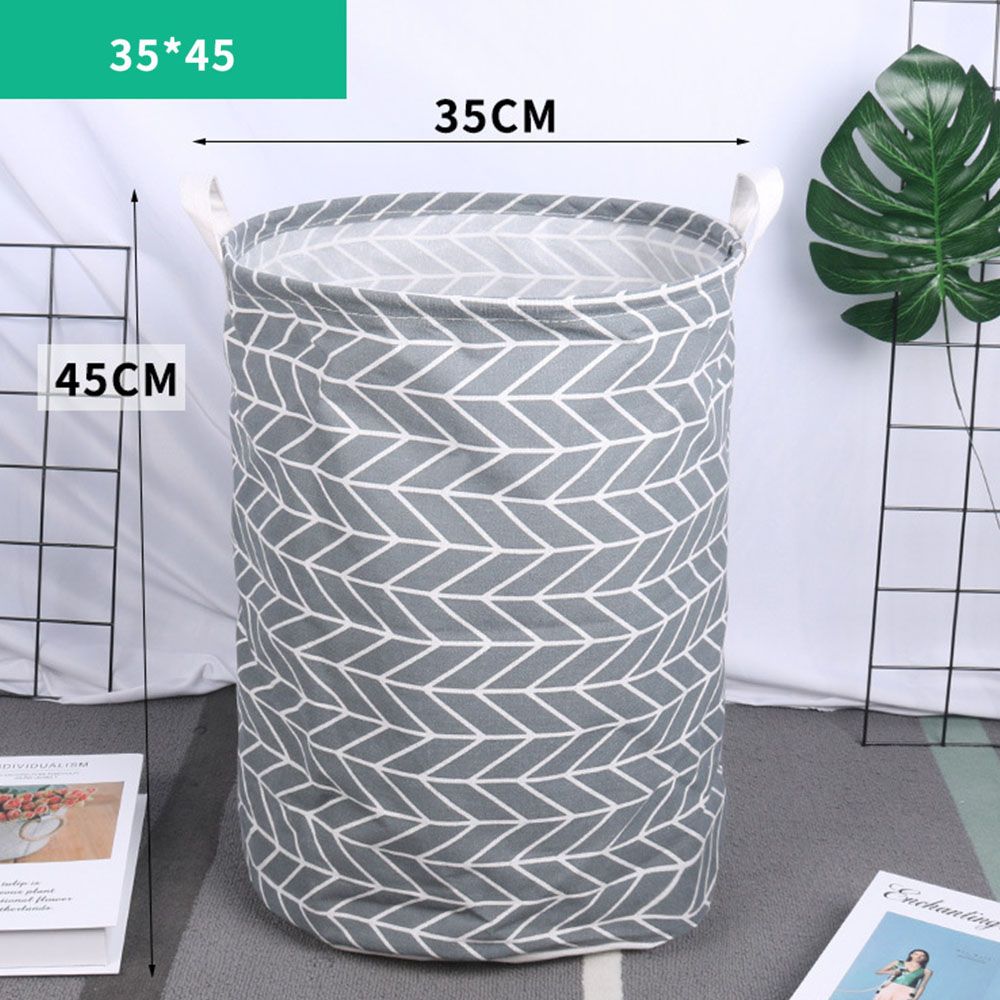 Barril de almacenamiento grande antipolvo, cesto de ropa sucia, juguetes, cubo plegable, cesta de lavandería con cordón, cubo redondo de almacenamiento, 1 ud.: 4