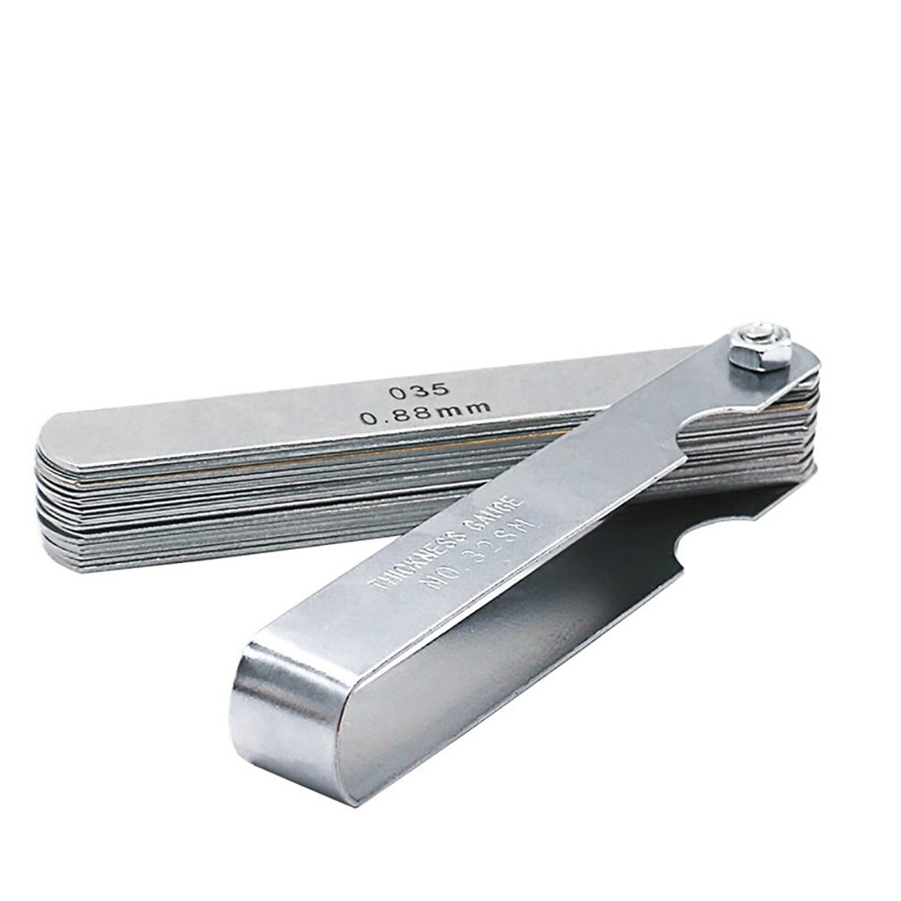 Jauge D'Épaisseur 32 Lames Métriques 0.02-1.0mm - Outil Précis Acier Inoxydable Ieron