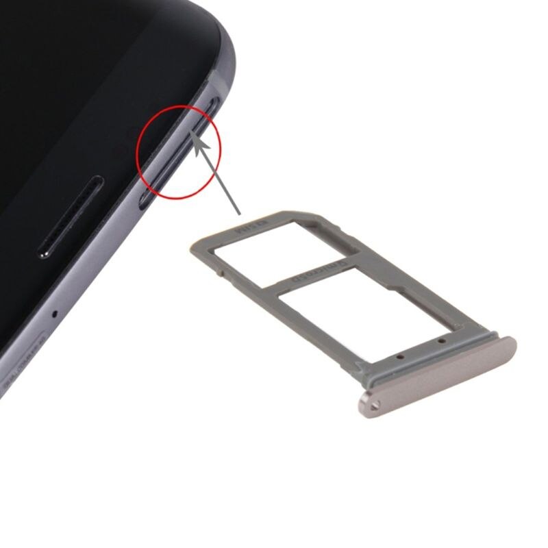 SIM Card Tray Dual Slot Holder Carrier Replacement Part for Samsung Galaxy S7 Edge/G935/Galaxy S7: Ga S7 E and G9 roseG