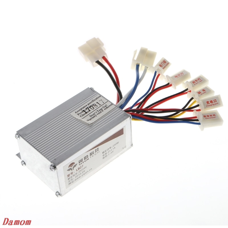 de controlador de velocidad de Motor DC 24V 250W, para bicicleta patinete eléctrico