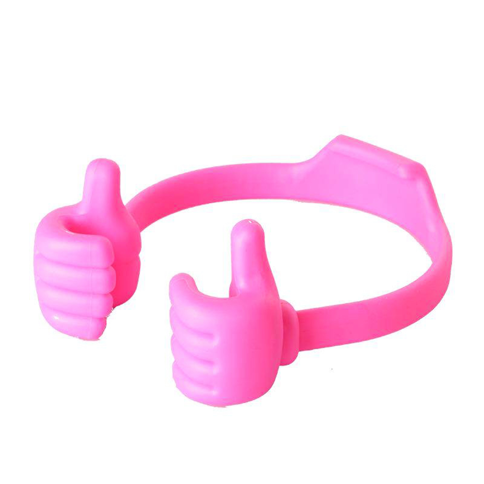 Thumbs Up Mobile Cell Phone Holder Movie Watching Lazy Bed Desktop Mount Stand Holder Mobile Phone Accessories Stand Bracket: Pink