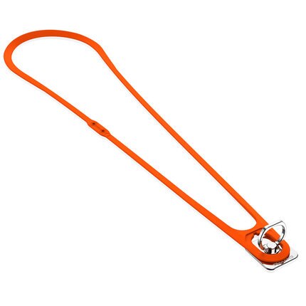 Mobiele Telefoon Lanyard Neck Strap Leash Ketting String Afneembare Intrekbare Siliconen Universele Voor Iphone Samsung Galaxy Rand: Orange