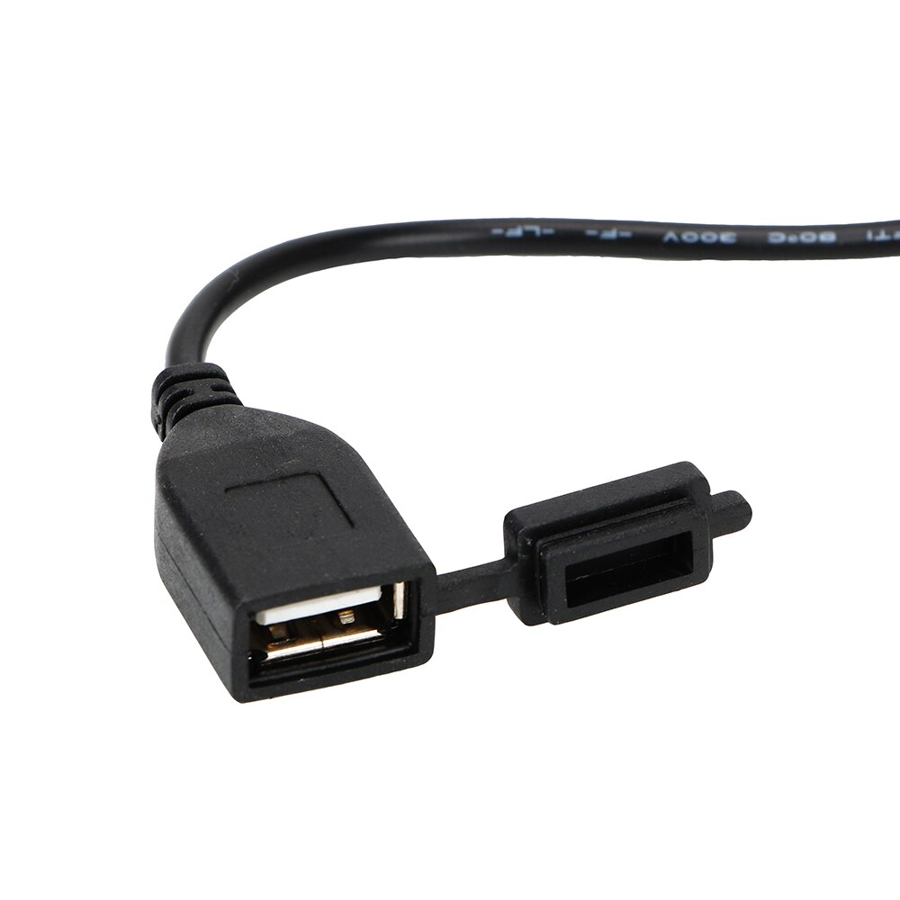 Usb port motorcykel usb stik strømforsyning stik motorcykel styr oplader til telefon gps usb konverter  dc 5v 2a adapter