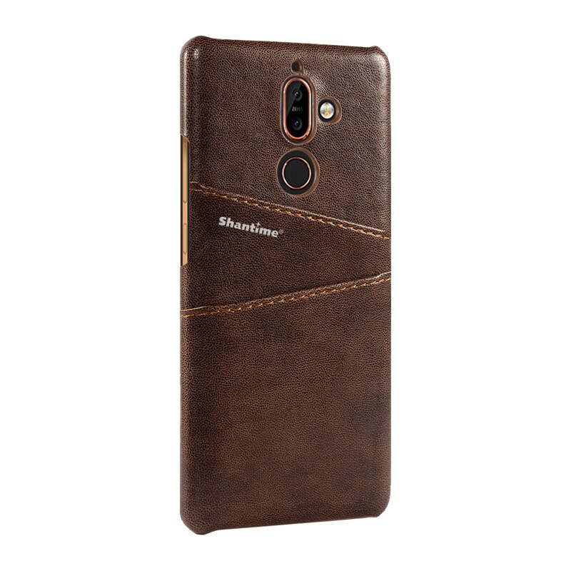 For Nokia 7 Plus Phone Case For Nokia 7 Plus Business Case Leather Wallet Cover With Card Slot Holder Luxury Sense