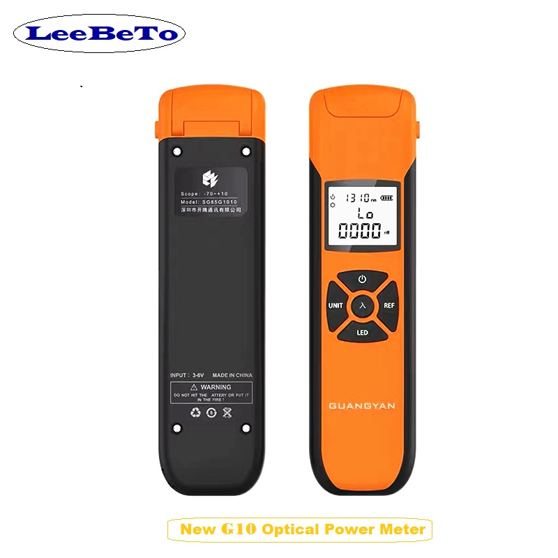 Optical Power Meter G10 High Precision Rechargeable Battery Fiber Optic Power Meter With Flash Light OPM