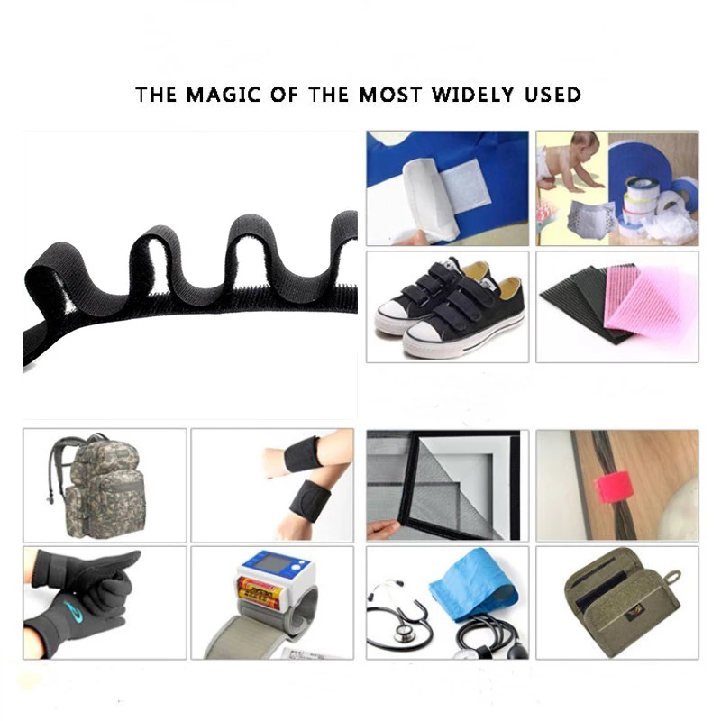5 Meters/pair Nylon Klittenbandsluiting Tape Geen Lijm Haak Lus Lijm Naaien-Op Magic Tape Diy Kleding accessoires