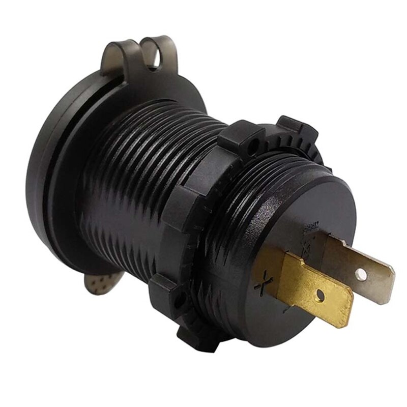 Ootdty rask lade 3.0 usb billader stikkontakt ledet voltmeter bryter til bil marine atv