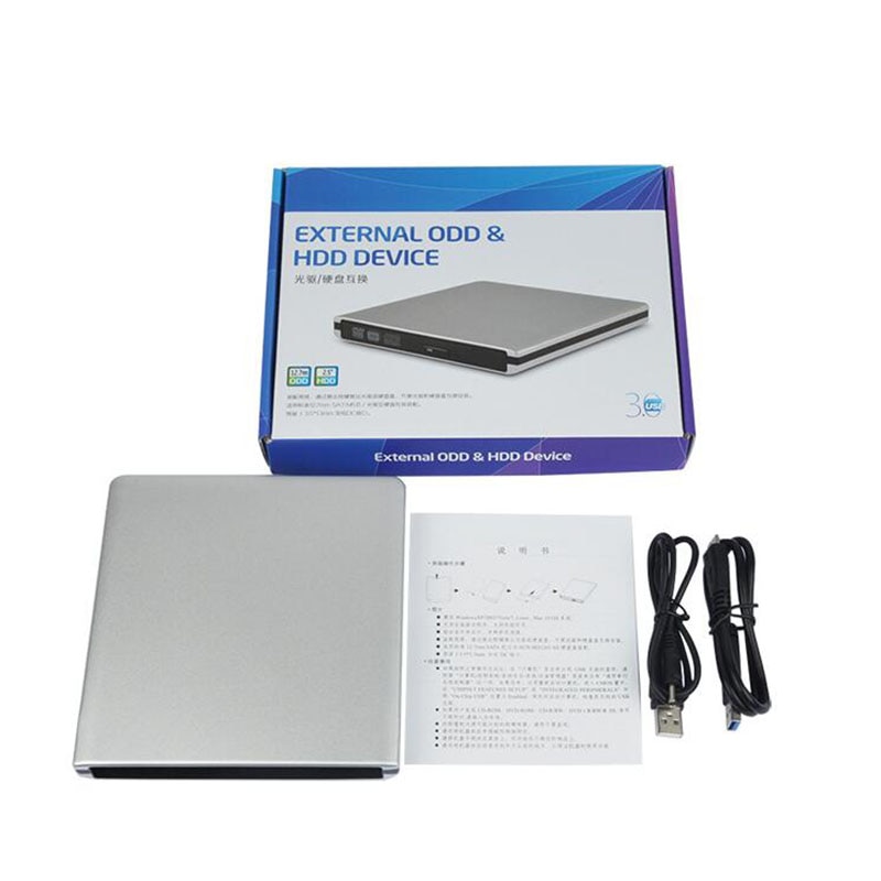 Computer USB 3.0 externe optische drive CD DVD VCD speler computer notebook mobiele optische drive CD/DVD brander gratis drive