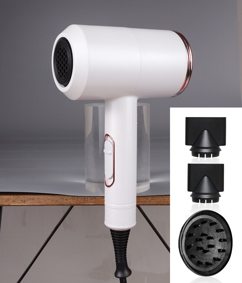 100-240V Professionele Haardroger 2000W Krachtige Elektrische Haardrogers /Cold Air Haardroger Modellering Kapper salon Gereedschap: White 110V / Au