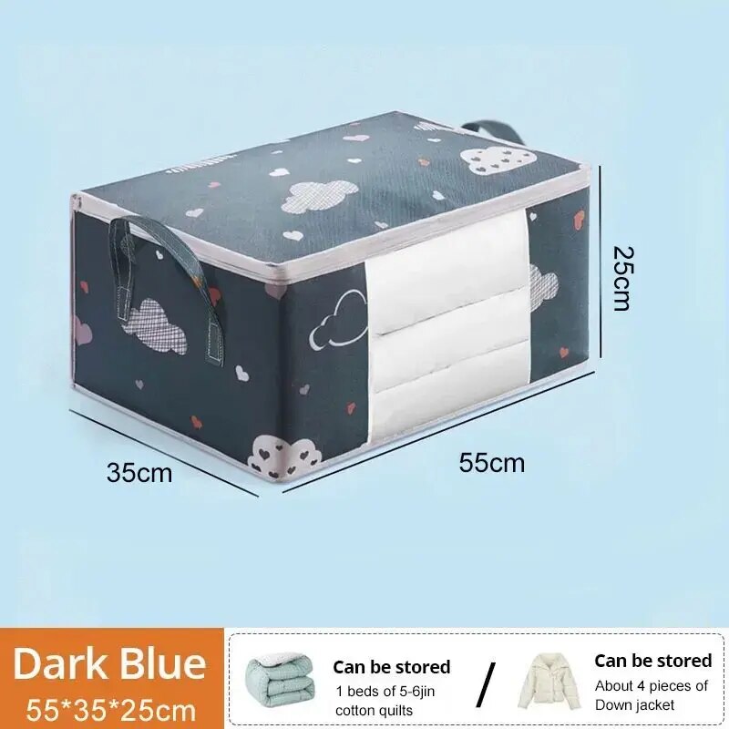 1pc Grote/Kleine Quilt Kleding Opbergtas Vocht Stofdicht Organizer Grote Capaciteit Dekbed Deken Sorteren Zakken: Rood