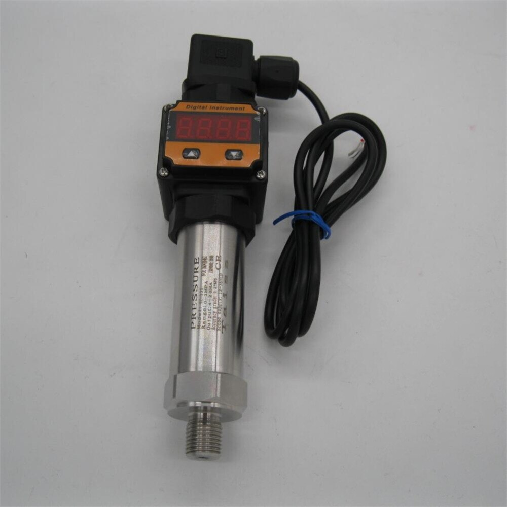 0-16bar, 12-36VDC, G1/4, 4-20MA output, 0.5%,Digital Display Water Gas Pressure Transmitter Pressure Transducer Sensor
