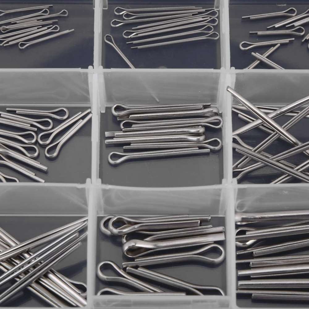 150PCS Stainless Steel Split Pin Combination Set 304 SUS Split Cotter 150pcs Forelock M1 M1.5 M2 M2.5 M3 Split Pin