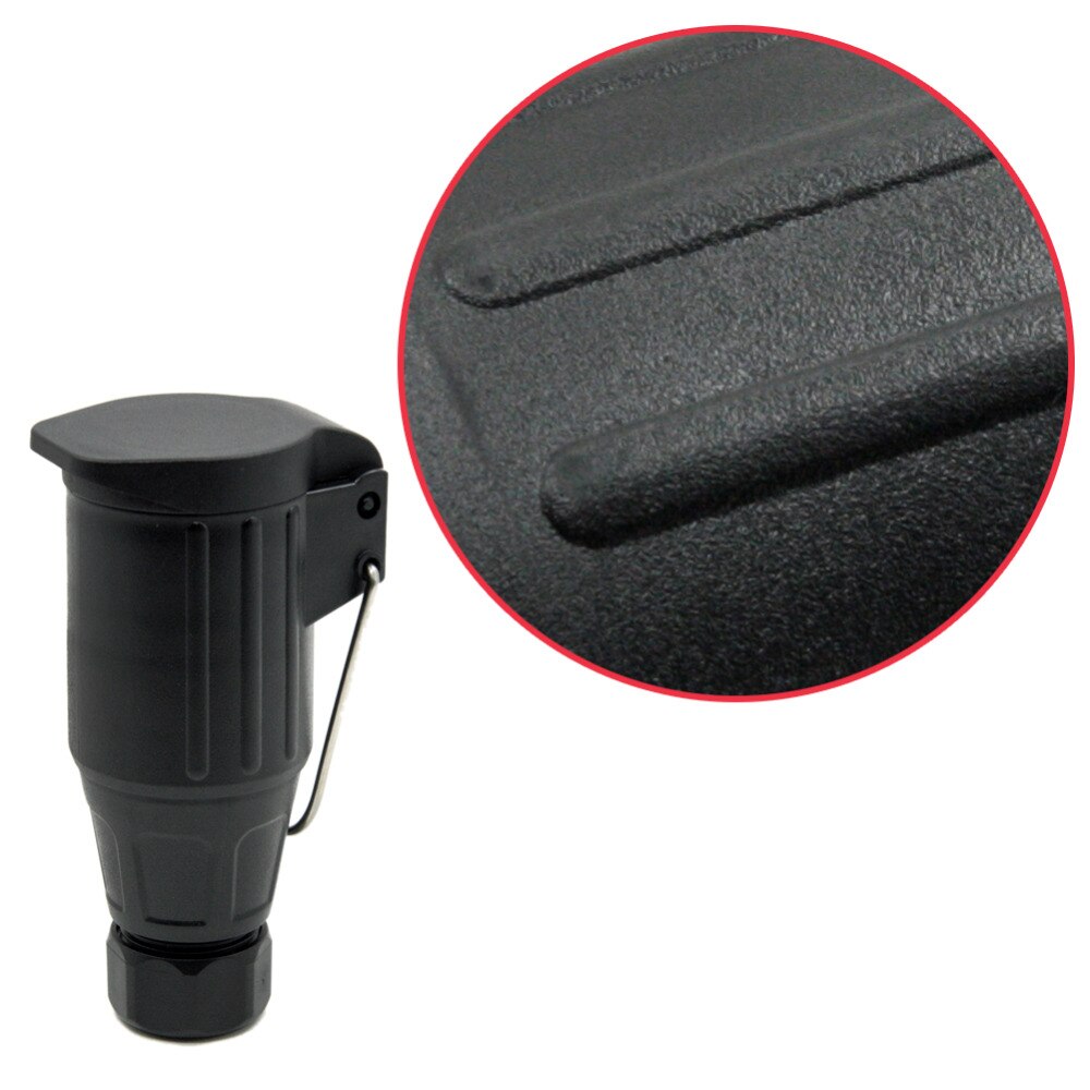 Tirol 13Pin Trailer Socket Black frosted materials 13Pole Trailer Socket 12V Tow bar Towing Socket Vehicle T21223aFree
