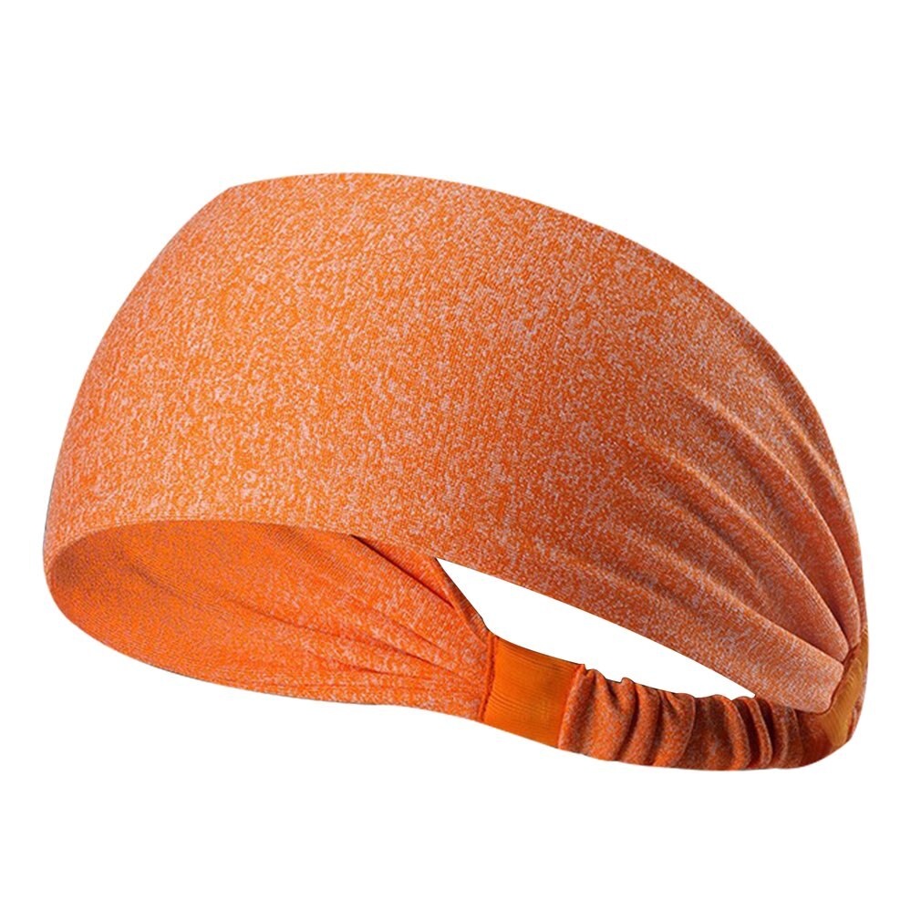 Vrouwen Sport Yoga Haarband Anti-transpirant Tulband Sneldrogende Zweetband Haarband Running Fitness Hoofdband: Orange