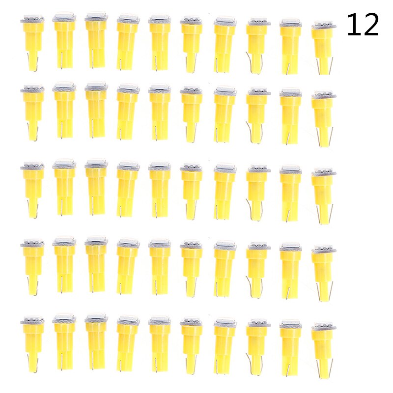 50Pcs Led T5 5050 Instrument Gloeilampen 24V Dc Led Car Auto Dashboards Gauge Lamp: A12