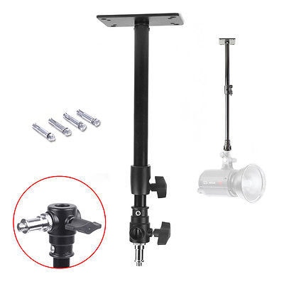 Meking 25cmc/55cm/100cm Studio Wall Ceiling Mount Stand Overhead with 1/4" Thread for photography video camera wall mount