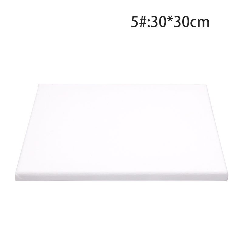 White Blank Square Canvas Wooden Frame For Primed Oil Acrylic Painting Picture DIY Wall Photo Poster Frame Painting Canvas: 30X30CM