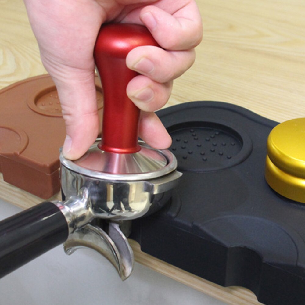 1pc anti-slip siliconen tamper pad hoek tamper mat koffie pad koffie mat voor thuis