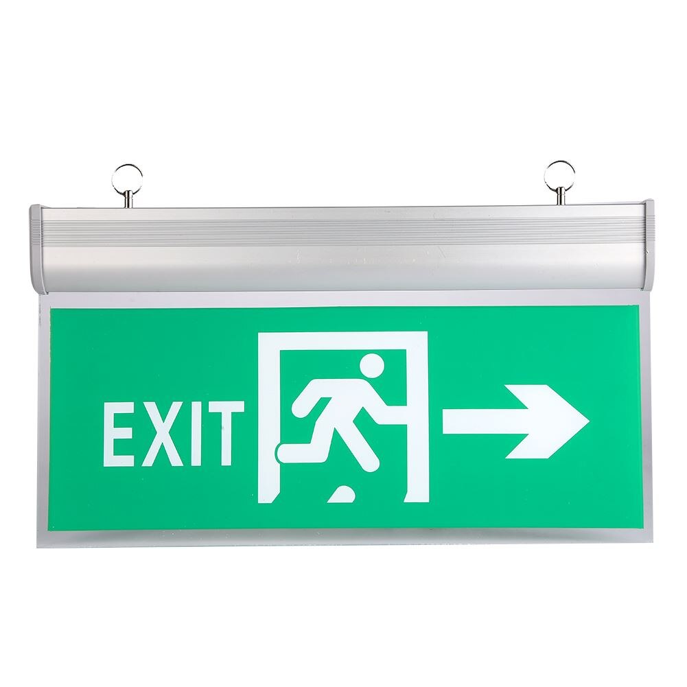 left/Right/EXIT/ Acrylic LED Emergency Exit Lighting Sign Safety Evacuation Indicator Light 110-220V Hanging Led Exit: 04