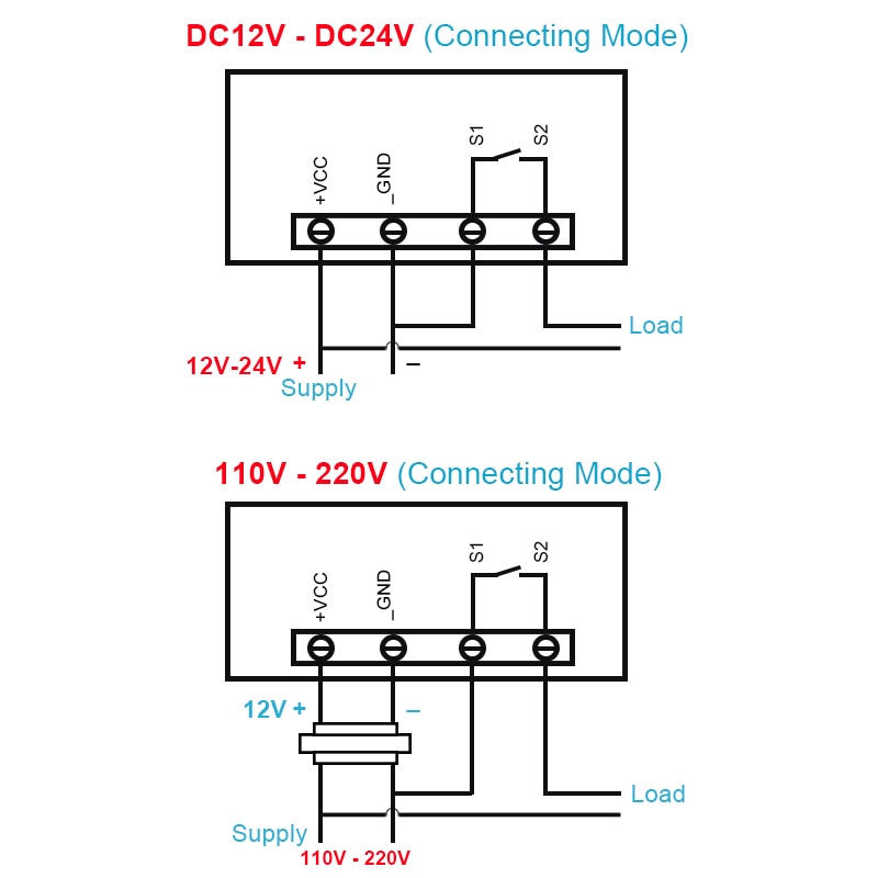 Temperature Controller Mini Digital Thermostat Regulator Heating Cooling Control Thermoregulator Sensor power 12V 24V 110-220V
