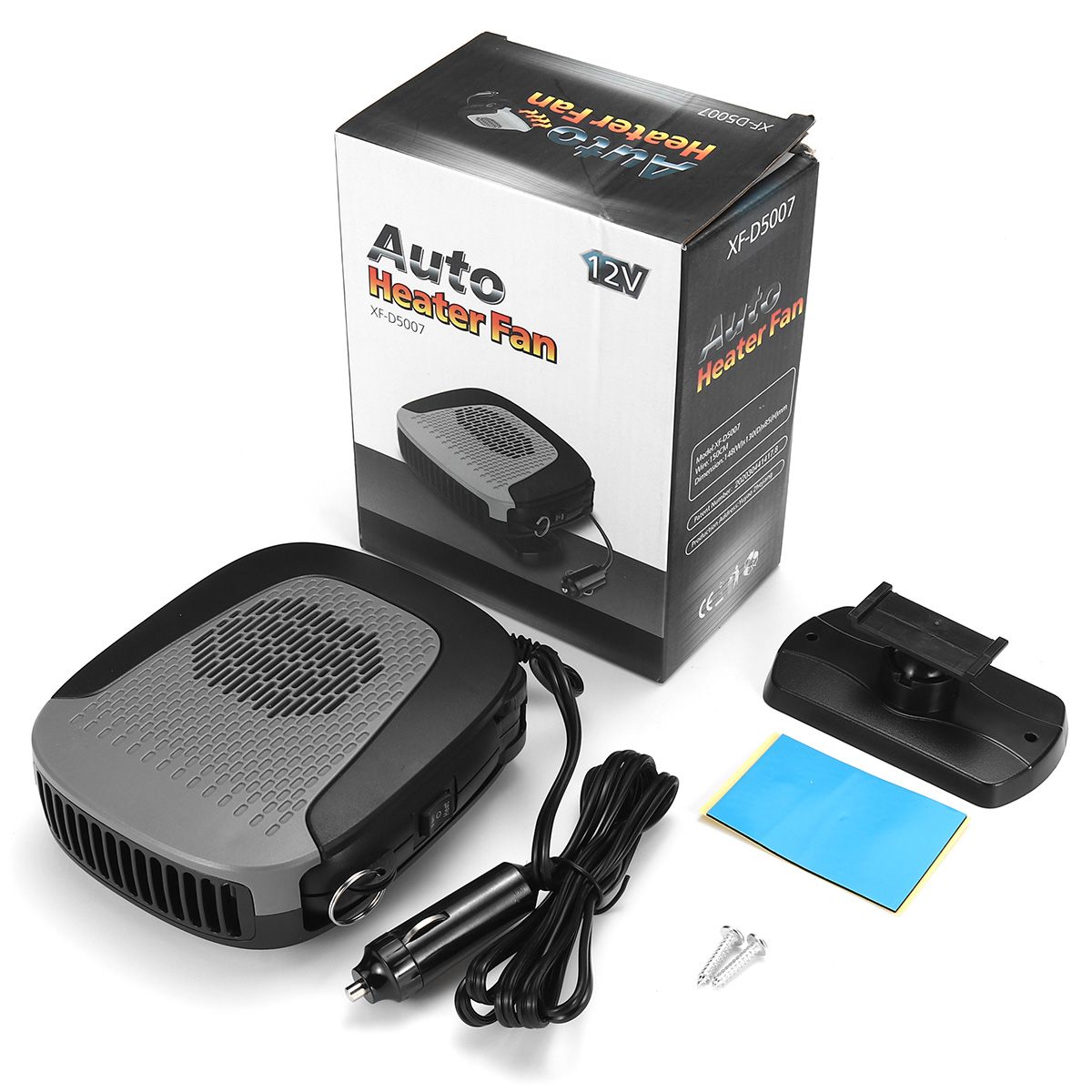 12V Portable Car Heater Defrosts Auxiliary Defogger Fan Antifreeze For Auto Home Boat Motor Caravan Camper Van RV Tent