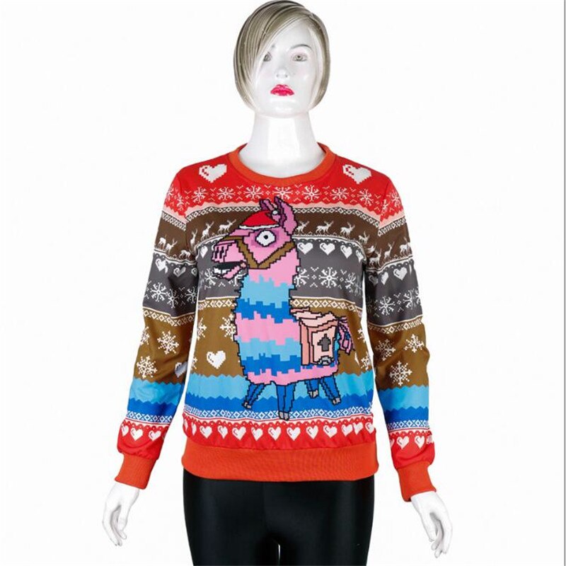 Unisex Ugly Christmas Sweater 3D Print Funny Xmas Pullover Sweatshirt Autumn Winter Party Sweaters Christmas Jumper
