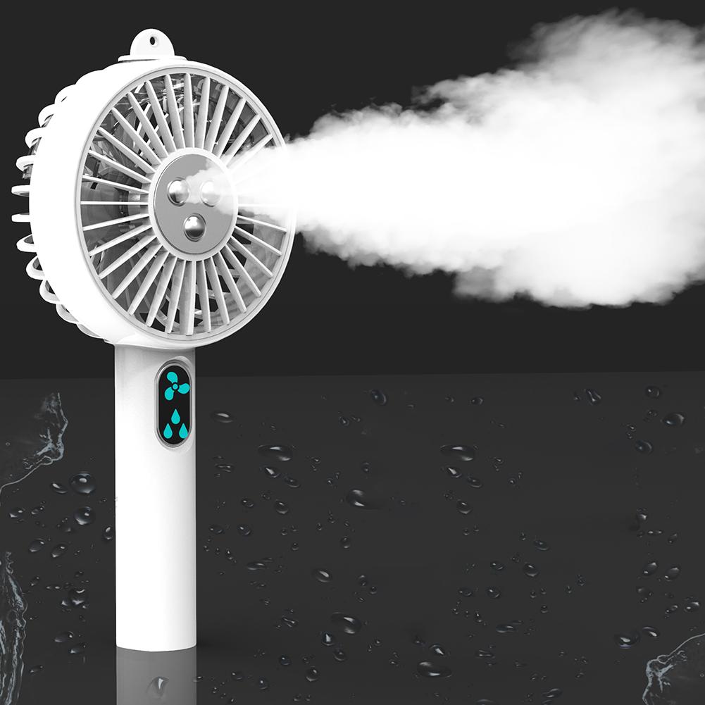 Mini Draagbare Handheld Usb Oplaadbare Mist Spuit Desktop Air Cooling Fan Klein Bureau Fans Handheld Luchtkoeler Conditioner