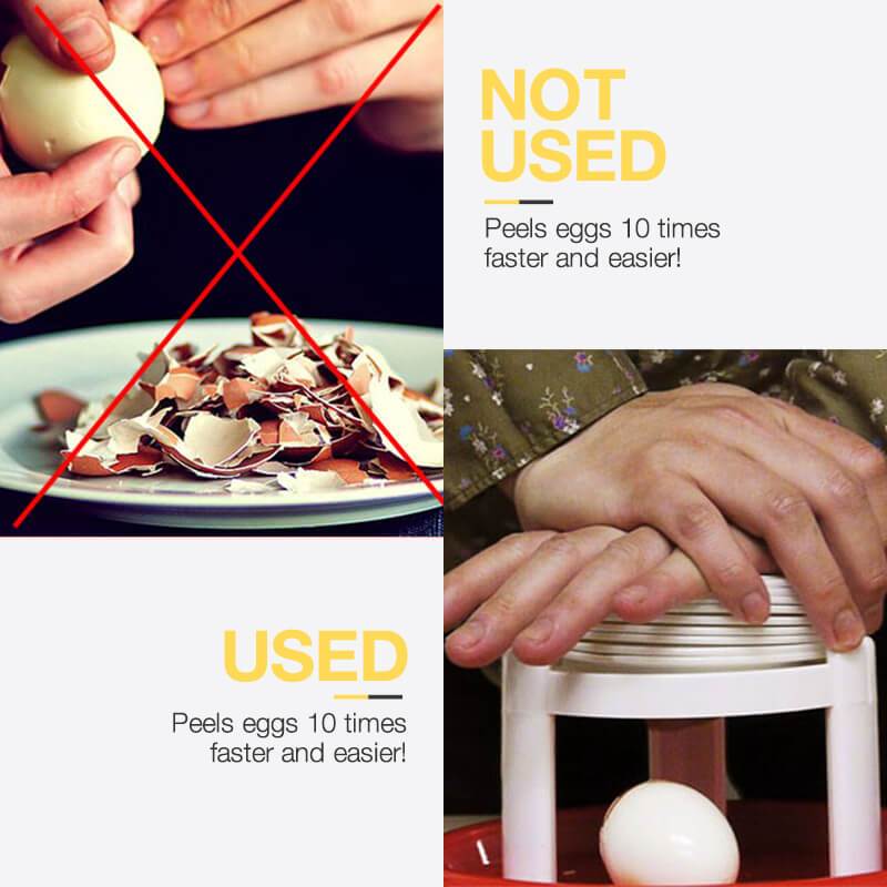 Trois étapes oeuf coquille supprimer outil magique oeuf braconnier cuire peler les oeufs appareil cuisine outil oeuf décapant cuisine outils de cuisson