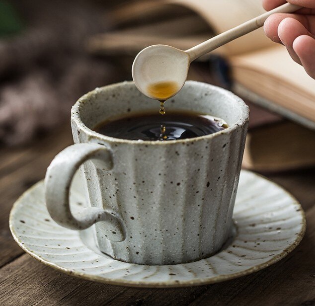 Juego De Tazas De café hechas a mano De cerámica originales De estilo Vintage japonés, Tazas reutilizables respetuosas con el medio ambiente, Tazas De café para el hogar DB60BD