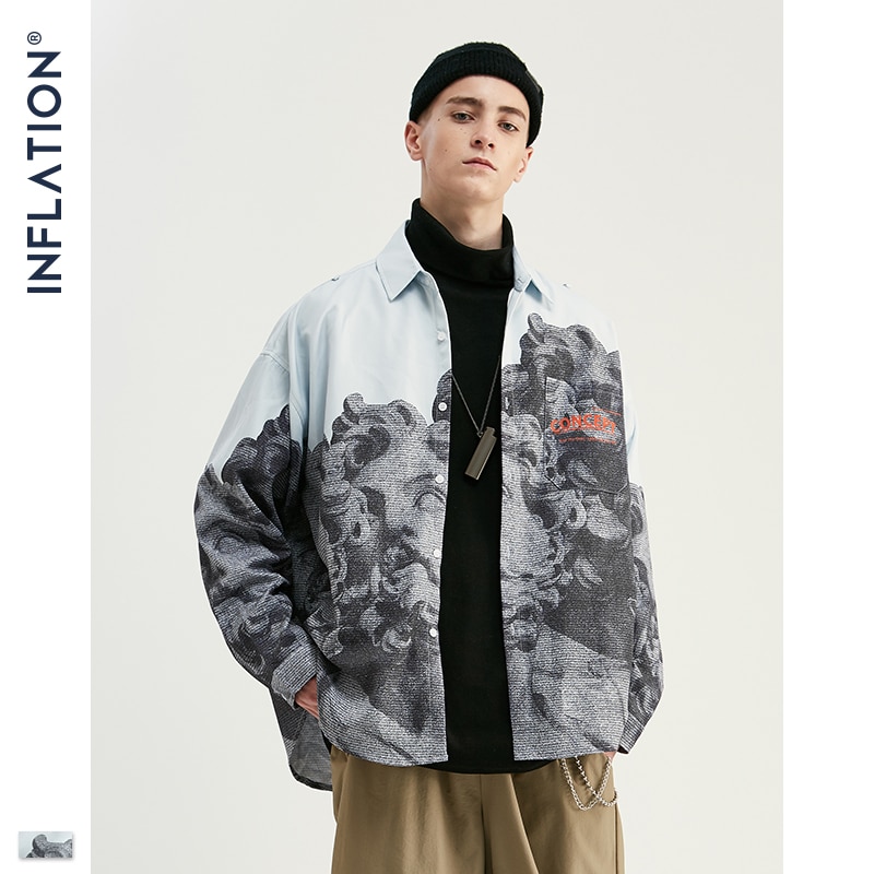 Inflatie Nieuwkomers Chinese Stijl Overhemd Mannen Modis Lange Mouwen Herfst Stijl Mannelijke Casual Shirts 92138W