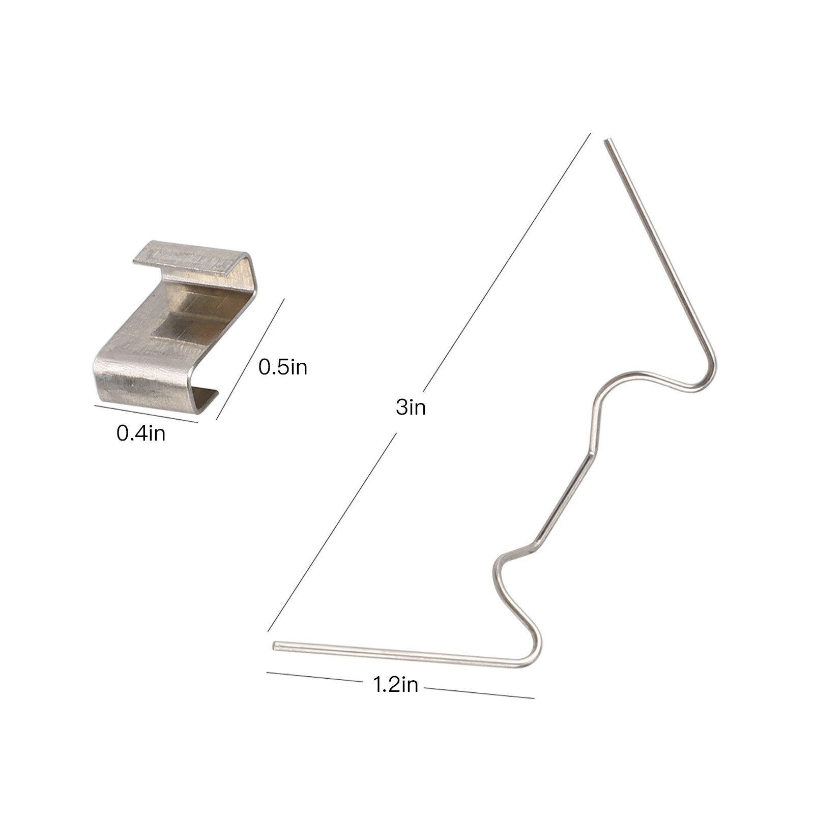 30 Glazed Clips Thick Greenhouse Glazing Clips Tool Galvanized Steel Spring Wire Glazing Clips Strong Holding Clamps