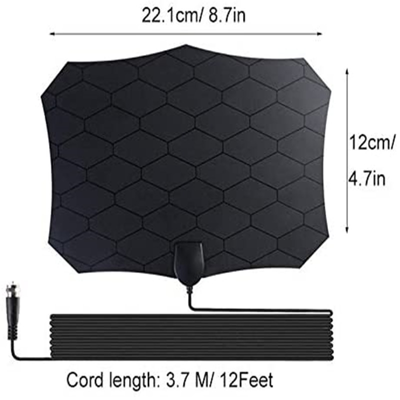 4K 1080P HDTV Antenna with Amplifier Signal Booster Mini Digital TV Antenna Enhanced Reception Indoor Use