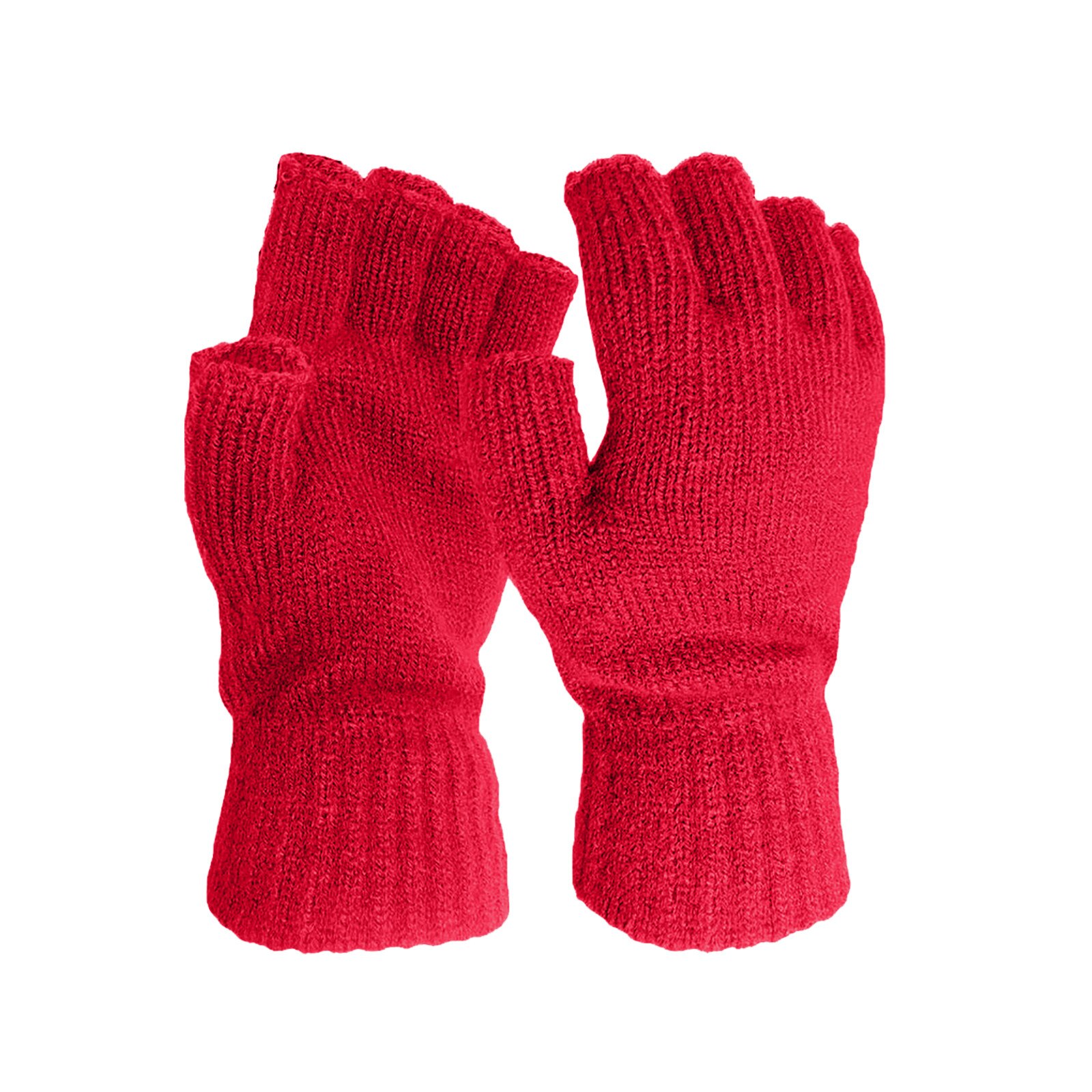 Winter Houden Warme Wollen Handschoenen Gebreide Flip Vingerloze Dunne Gebreide Handschoenen Voor Mannen Vrouwen Blootgesteld Vinger Wanten Touchscreen Handschoen