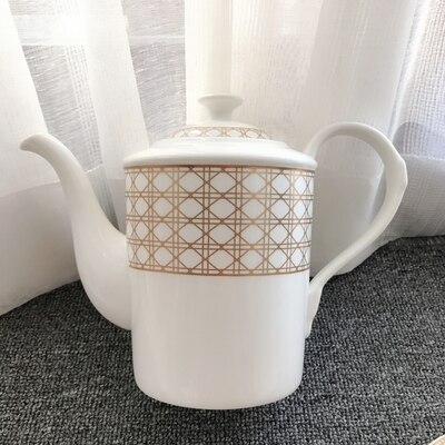 Tasse à café en rotin doré, à carreaux, en céramique, thé, noir, vaisselle, Animal, de mariage et de pendaison de crémaillère