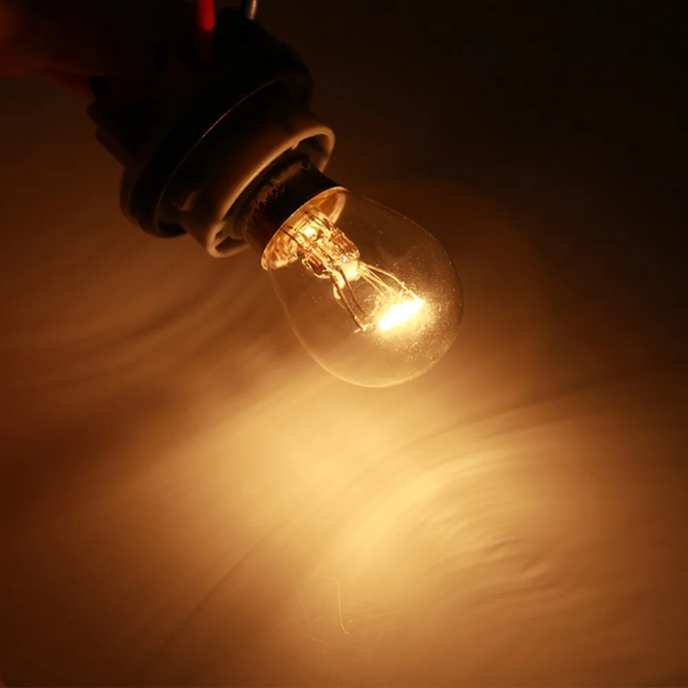 10 Uds coche 1157 P21/5W BAY15D 1156 P21W BA15S 12v 21W lámpara halógena luz de marcha atrás blanca cálida bombilla de freno luz de freno señal de giro DRL: Azul oscuro