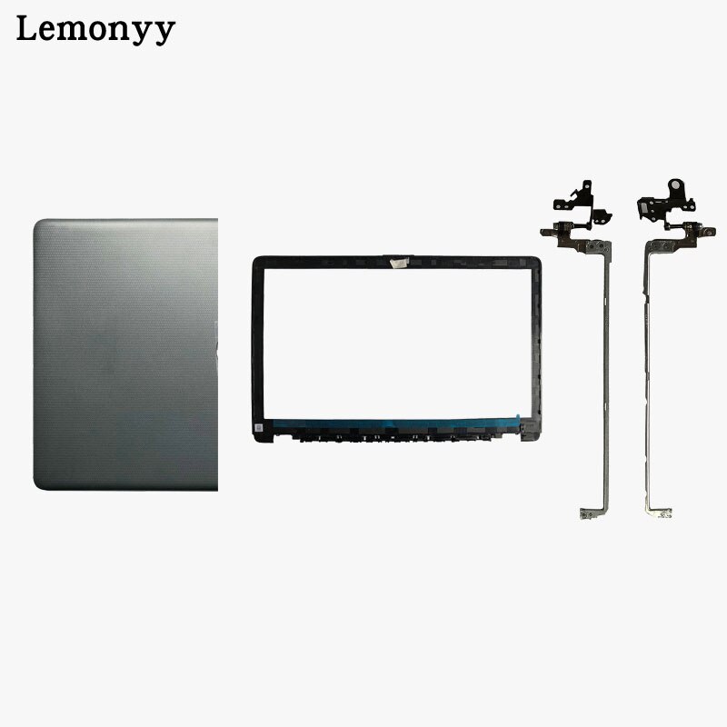 Laptop shell for HP 15-DA 15-DB 15-da0012dx 15-da0014dx 15-da0061nr LCD TOP cover/LCD Front bezel/Hinges/Hinges cover: Gray  B hinges