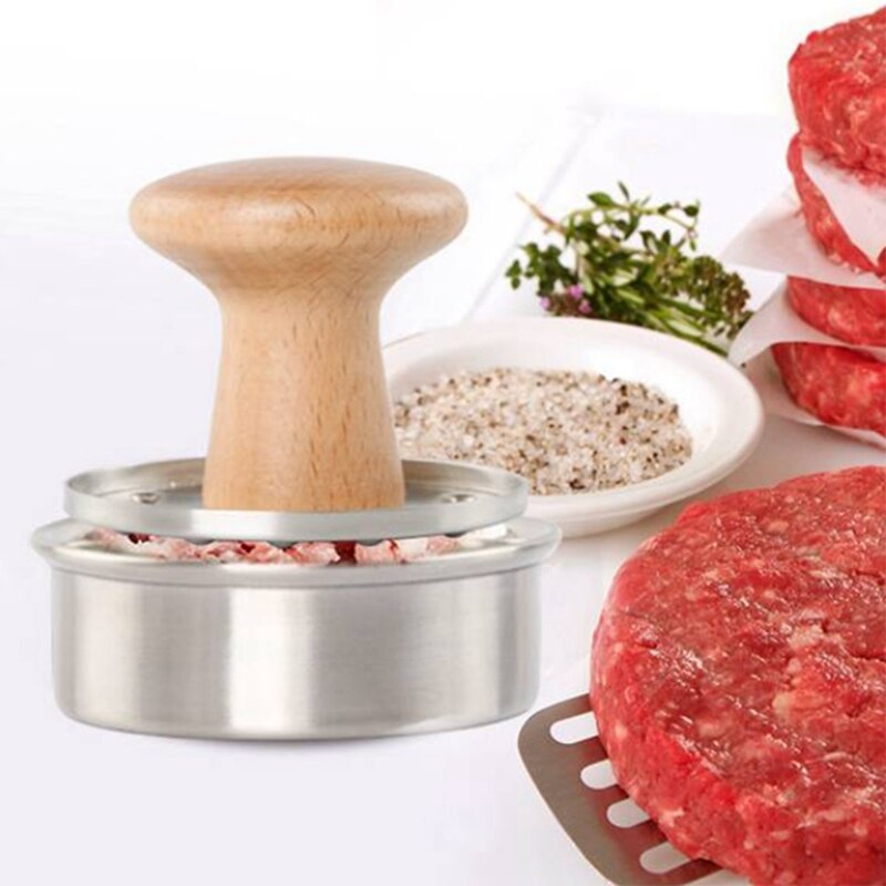 Hamburger Patty Maker, Stainless Steel Mini Burger Press Meat Press for Kitchen Meat Tool Accessories (2 PCS)