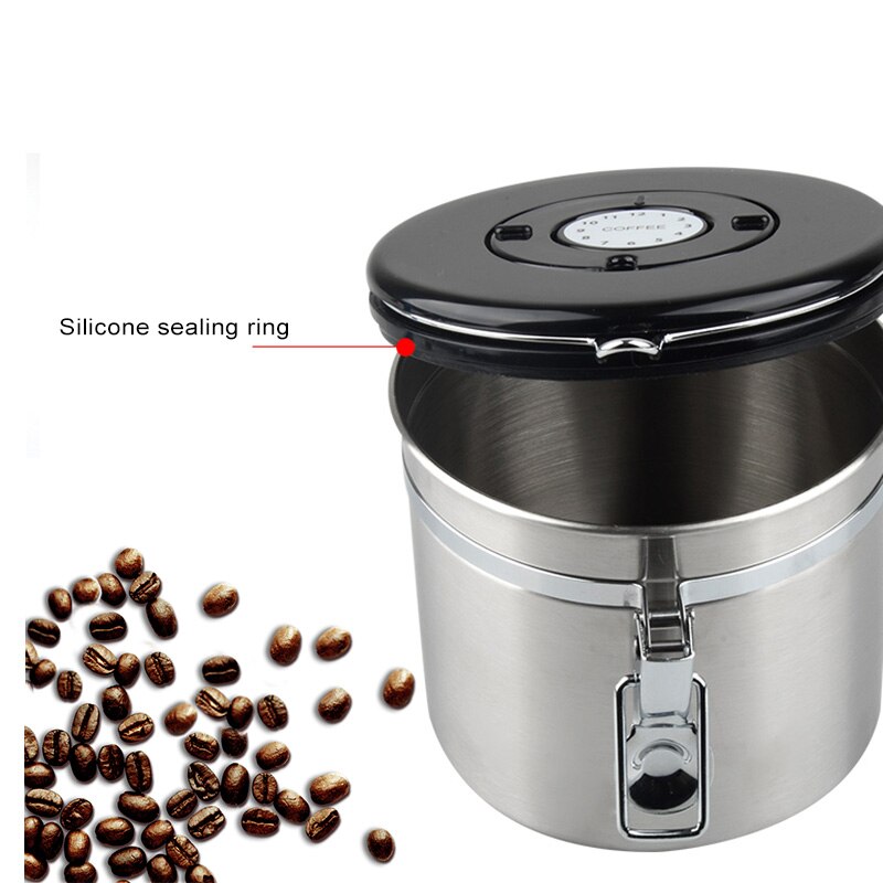 GUNOT Metall Kaffee Behälter Lagerung Kanister Kaffee Lagerung Flasche Edelstahl Kaffee Lagerung Krug murmeln Zucker Tee Container