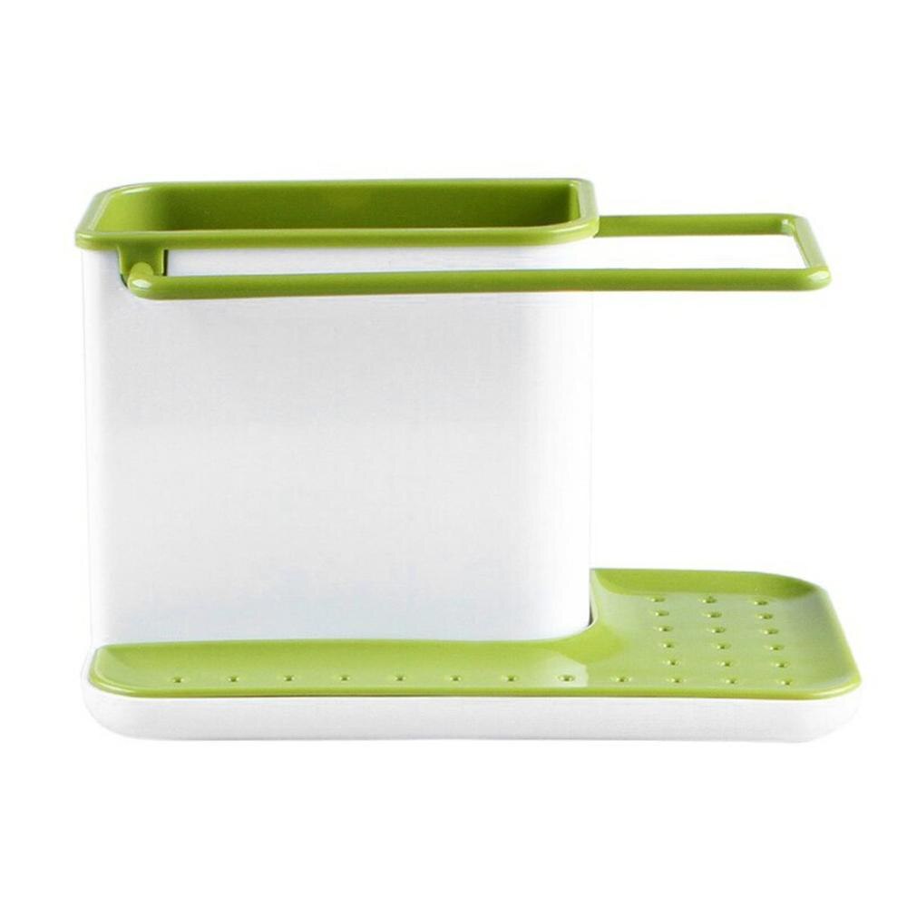 Plastic Racks Organizer Caddy Storage Kitchen Sink Utensils Holders Drainer Integrated Drainer Good Kitchen Tool: green