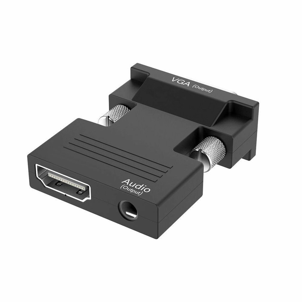 Convertitore HDMI femmina a VGA maschio compatibile con adattatore Audio supporto uscita segnale 1080P per PC proiettore Monitor TV portatile