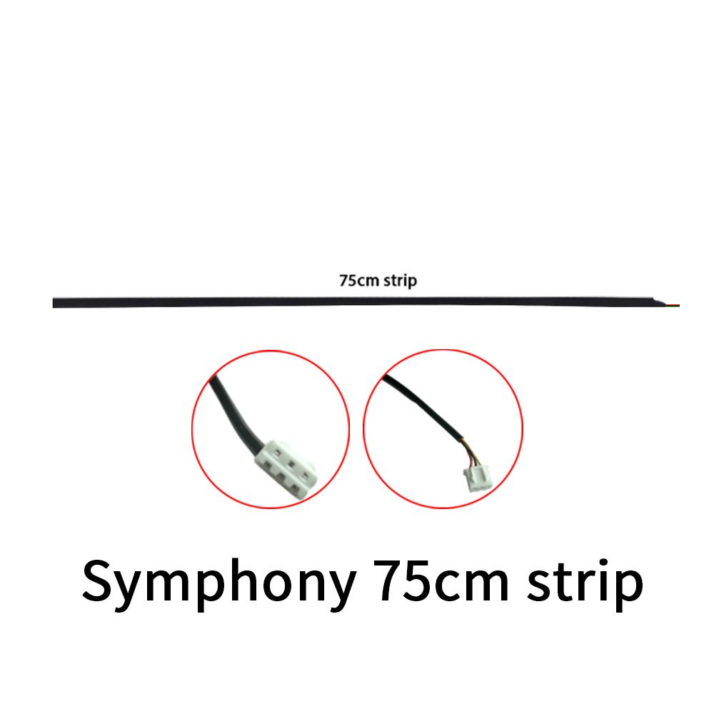 Full Colors Streamer Symphony RGBIC Omgevingslichtaccessoires 3-draads LED-strip (RGB deur/opslag/voetlicht 4-draads) "LED-lamp" app: 8000k wit blauw