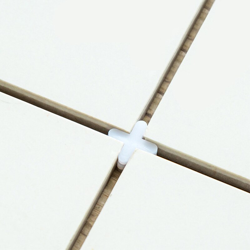 500pcs 1mm-5mm Decoration Tool Ceramic Tiler Spacer Cross Plastic Tile Plumber Reuseable Leveling System Construction