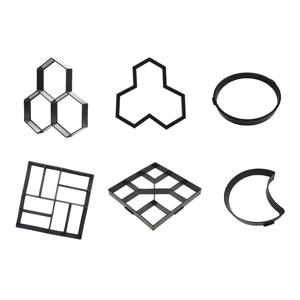 Geometrische DIY Bestrating Cement Baksteen Beton Mallen Plastic Path Maker Mold Tuin Stepping Oprit Mold Tuin Steen Road Patio